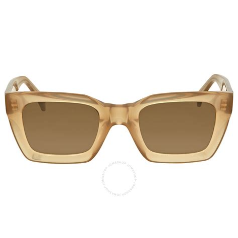 cl 41450 celine|Celine Brown Square Sunglasses CL41450S 10A70 50 .